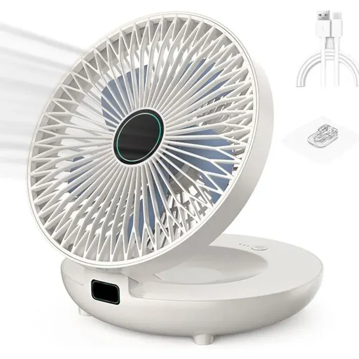 Ventilateur de cuisine à double usage ventilateur mural rechargeable ventilateur sans fil pour chambre à coucher ventilateur de