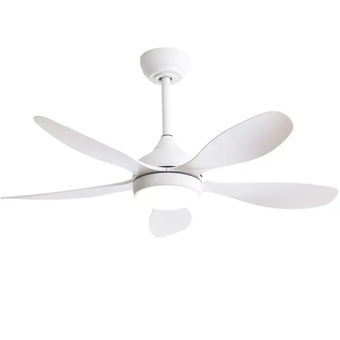 Ventilateur de plafond 107 cm blanc - LED dimmable télécommande et moteur DC réversible