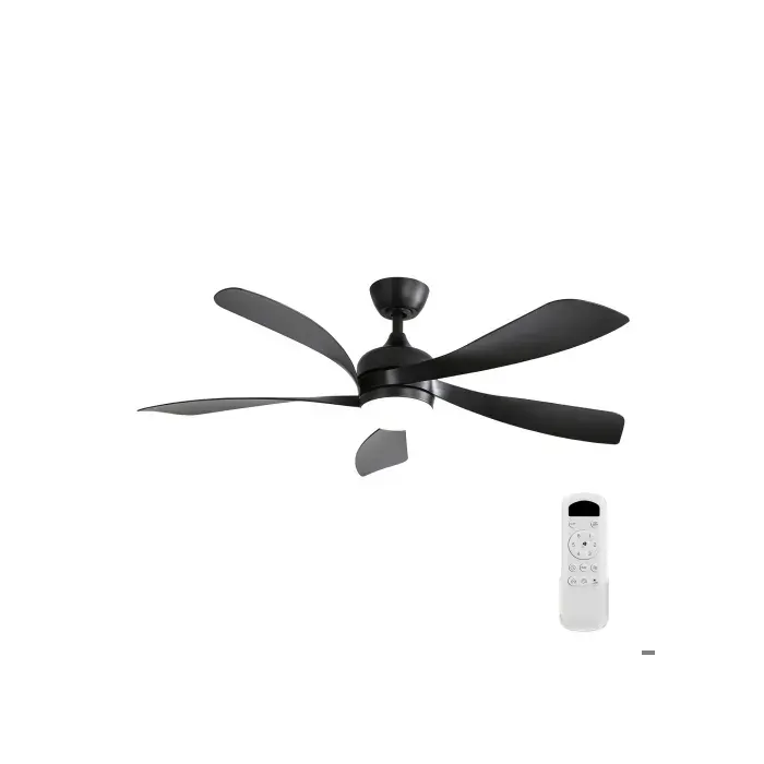 Ventilateur de plafond 132 cm LEDintensité lumineuse ajustable 3 modes6 vitesses moteur DC silencieux réversible avec minuterie