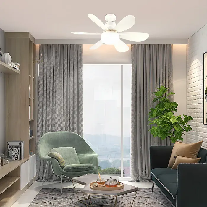 Ventilateur de plafond 30 W E27 télécommande pour variateur idéal pour le salon le bureau et toute la maison 85-265 V