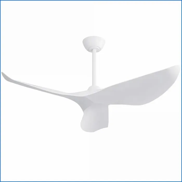 Ventilateur de plafond 38 sans lumière - Moteur DC énergétique - Télécommande - Intérieur/Extérieur - Blanc mat
