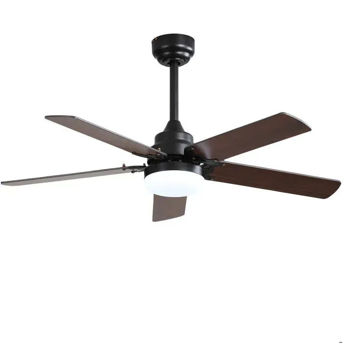 Ventilateur de plafond 42 - LED 18 W avec télécommande moteur DC réversible - noir mat