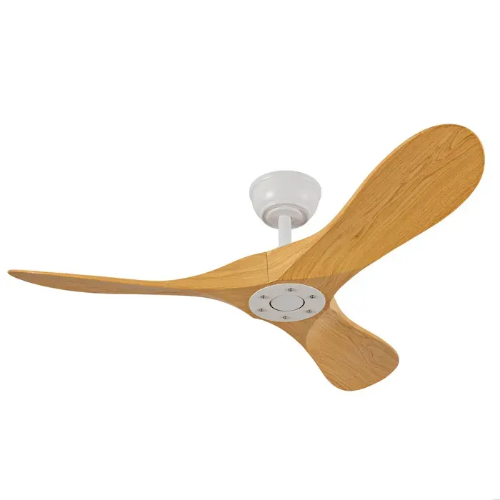 Ventilateur de plafond 42 pouces avec télécommande 6 vitesses. moteur DC réversible silencieux. ABS blanc naturel
