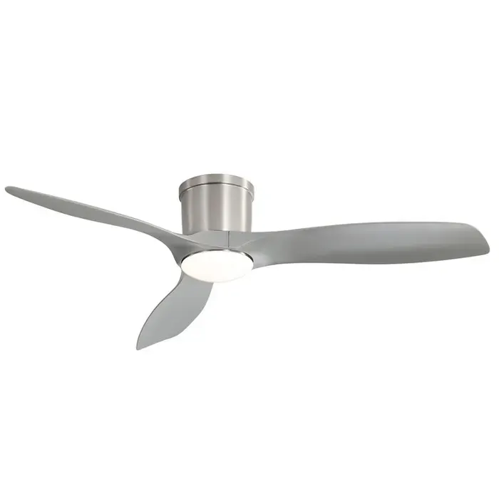 Ventilateur de plafond 52 avec LED - Moteur DC 18W gradation 3 couleurs Fonction mémoireMinuterie 1/4/8h pour salon et chambre