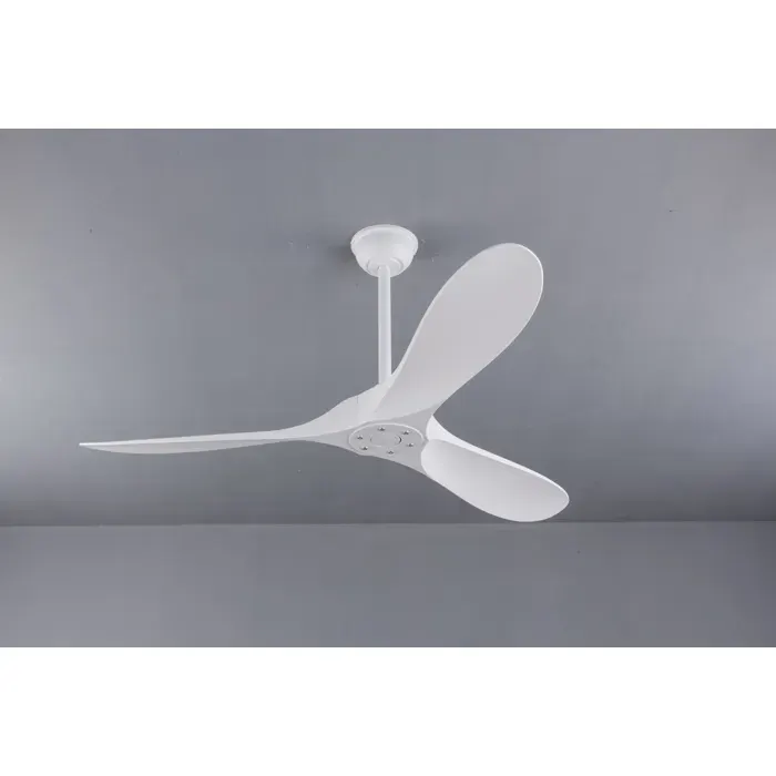 Ventilateur de plafond 52 pouces blanc avec télécommande. moteur DC réversible silencieux. pales ABS