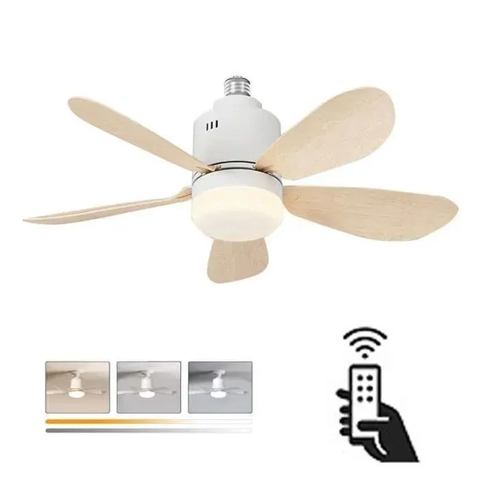 Ventilateur de plafond 525 cm LED silencieux 3 vitesses contrôle intelligent économe en énergie