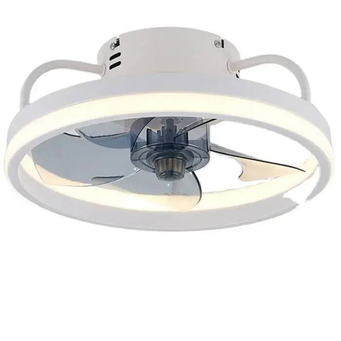 Ventilateur De Plafond 55W 6 vitesses Dimmable avec Télécommande Fan Silencieux Ventilateur Plafonnier