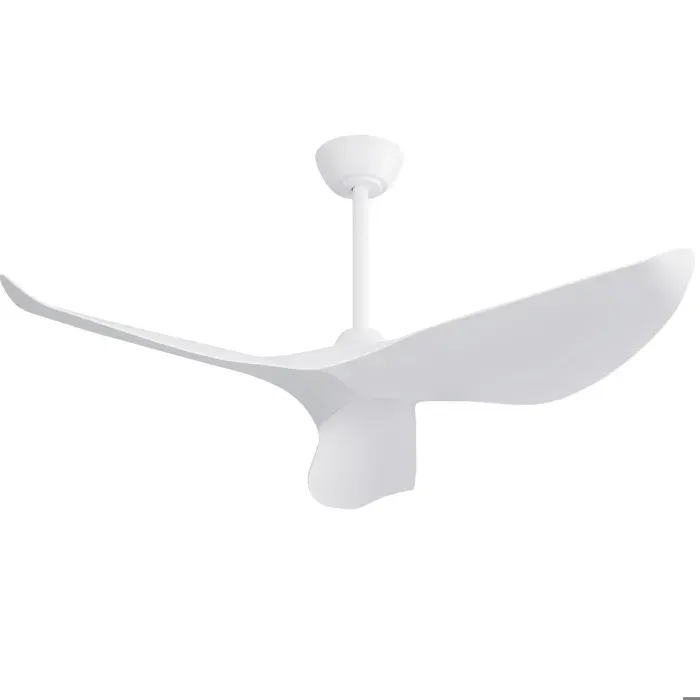 Ventilateur De Plafond 965cm Blanc Mat Sans Éclairage Moderne FloraGrace Pour Chambre Télécommande 6 Vitesses 965x965x34cm