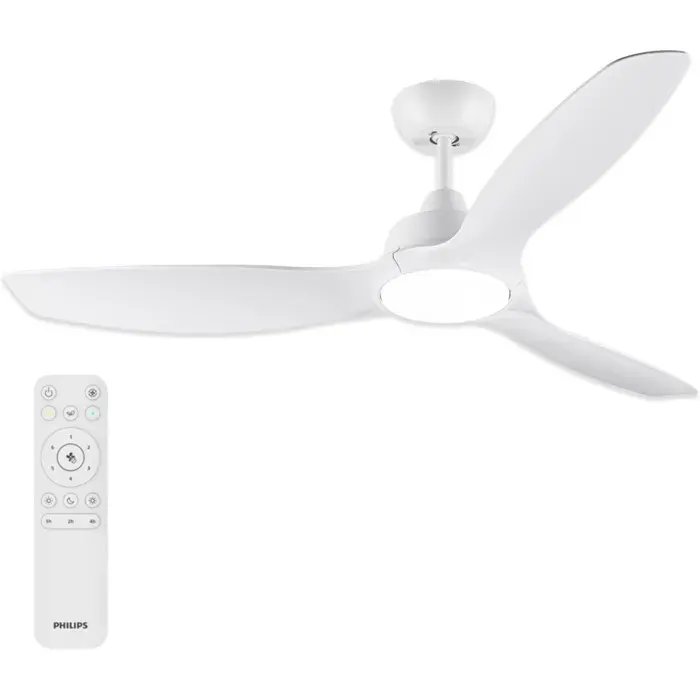 Ventilateur de Plafond à Pales Fixes avec LED 3 Pales 132 cm de Diamètre 2650 Lumens Lumière Blanche Rég VENTILATEUR DE PLAFOND