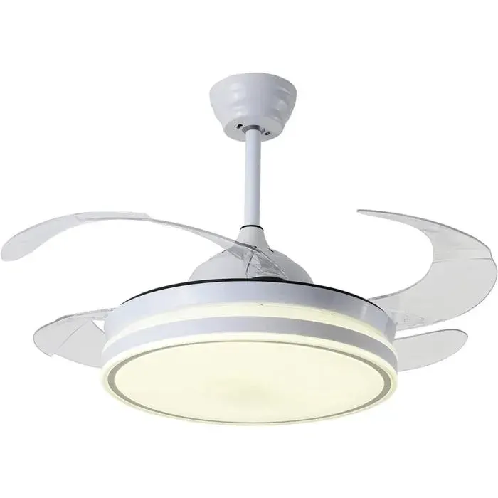 Ventilateur de plafond ASGARD - Moteur DC silencieux - Pales amovibles 108 cm - Lumière LED 36 W 3 températures - Télécommande