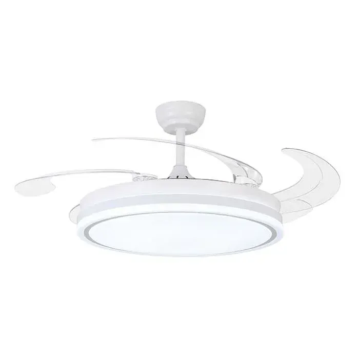 Ventilateur de plafond ASGARD - Moteur DC silencieux - Pales pliables 108 cm - Lumière LED 36 W 3 températures - Télécommande - Mo