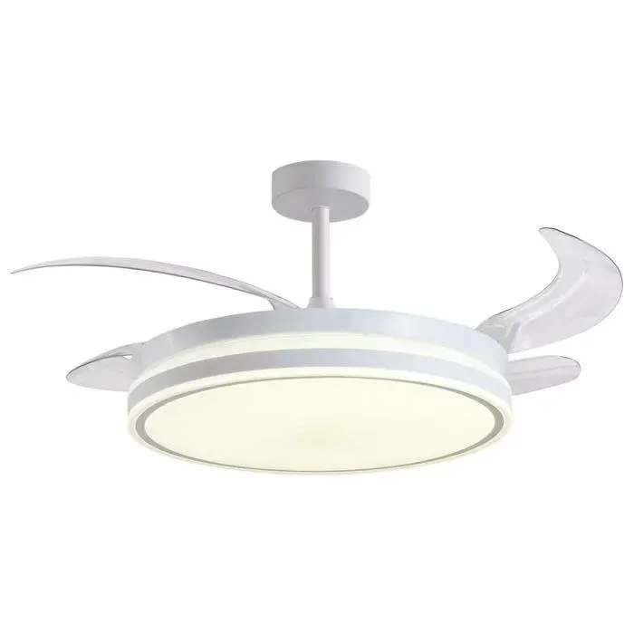 Ventilateur de plafond ATENAS - Moteur DC silencieux - Pales amovibles - Lumière LED 36 W 3 températures - Télécommande - Mode hi