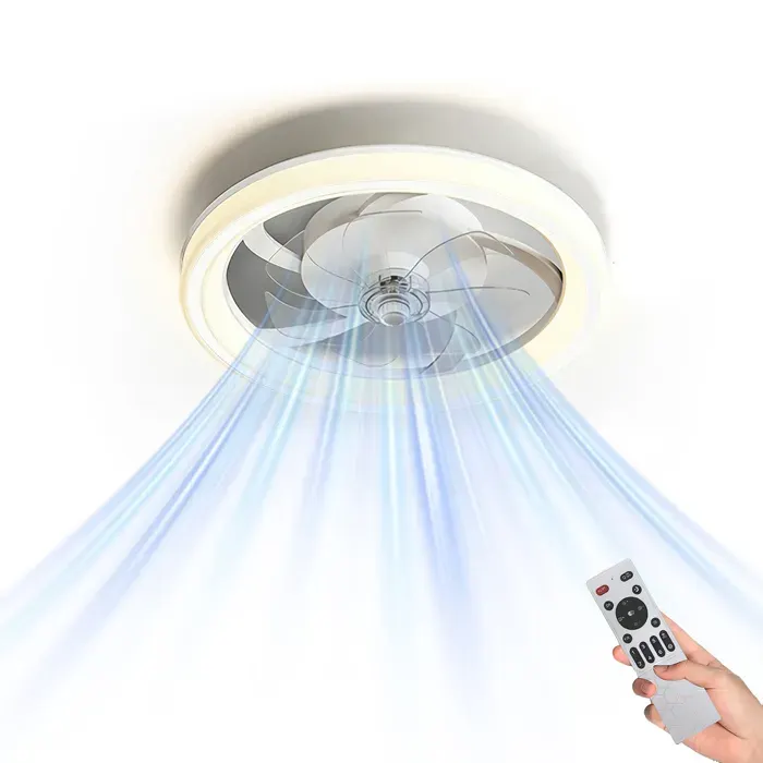 Ventilateur de plafond avec éclairage LED – 3 températures de couleur + 6 vitesses de ventilation + fonction minuterie