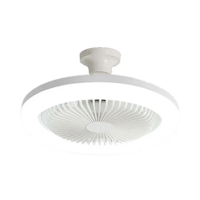 Ventilateur de plafond avec éclairage - ZHANDD - Modèle E27 - 30W - LED - Blanc