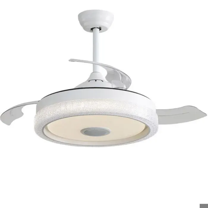 Ventilateur de plafond avec lumiere - 107 cm - 32 W - 3 couleur + RGB - 3 pales - moteur CC-Éclairage LED bl VENTILATEUR DE PLAFOND