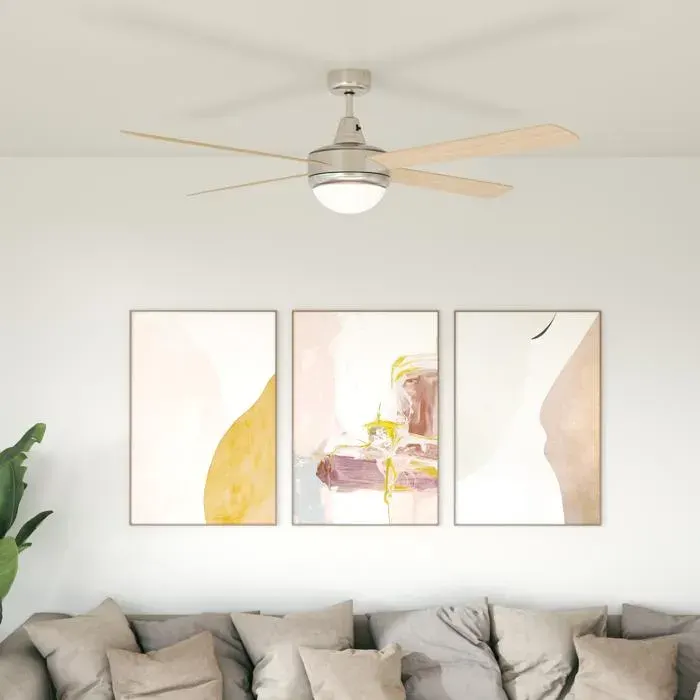 Ventilateur de plafond avec lumière et télécommande ø 130 cm - COCO - Usage polyvalent 159zpn94f