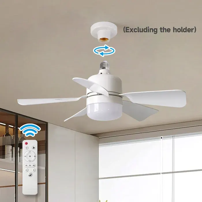Ventilateur De Plafond Avec LumièRe Et TéLéCommande 30W[Classe énergétique A+++]