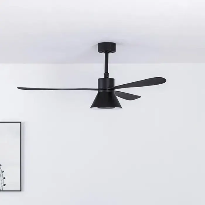 Ventilateur de plafond avec lumière noire Ø 132 cm AMELIA L CONE 33761-23