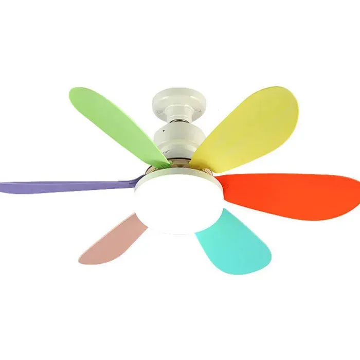 Ventilateur de plafond avec lumière - PZCC - PZCC - 52 cm - LED dimmable 30W - Télécommande — coloris Blanc