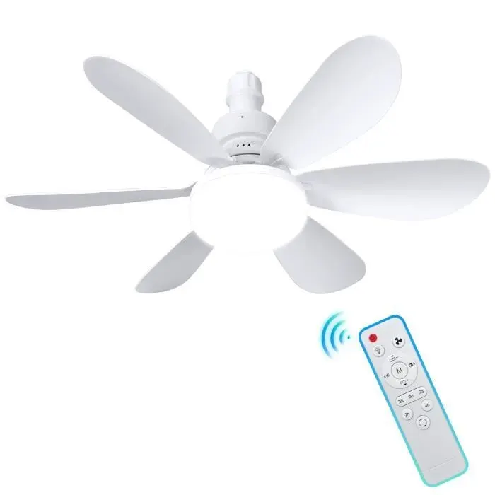 Ventilateur de plafond avec lumières 40W - 3 vitesses - minuterie - 3 éclairages - contrôle de la lumière du ventilateur de plafond