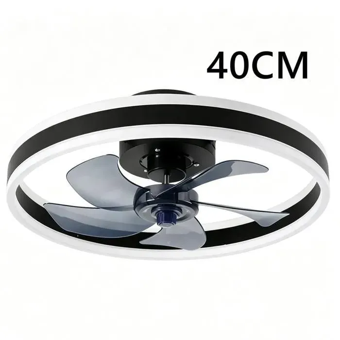 Ventilateur de plafond avec lumières intelligent contrôlé par application LED petit ventilateur décoratif pour chambre et maison