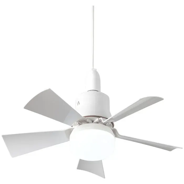 Ventilateur de plafond avec télécommande 5 pales 3 vitesses Douille E26 Lumière blanche et chaude