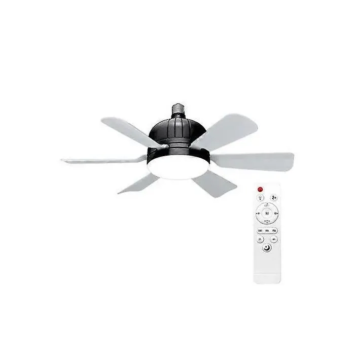 Ventilateur de plafond avec télécommande moteur ultra-silencieux 3 vitesses de vent intensité variable installation facile
