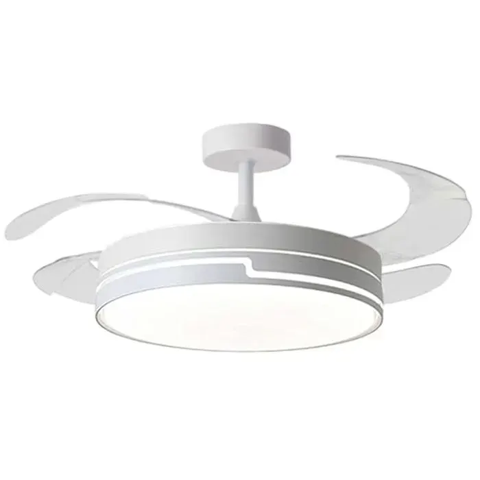 Ventilateur de plafond - BEL AIR HOME - ROBIN - Éclairage LED 36W - Moteur DC silencieux - Pales rétractables