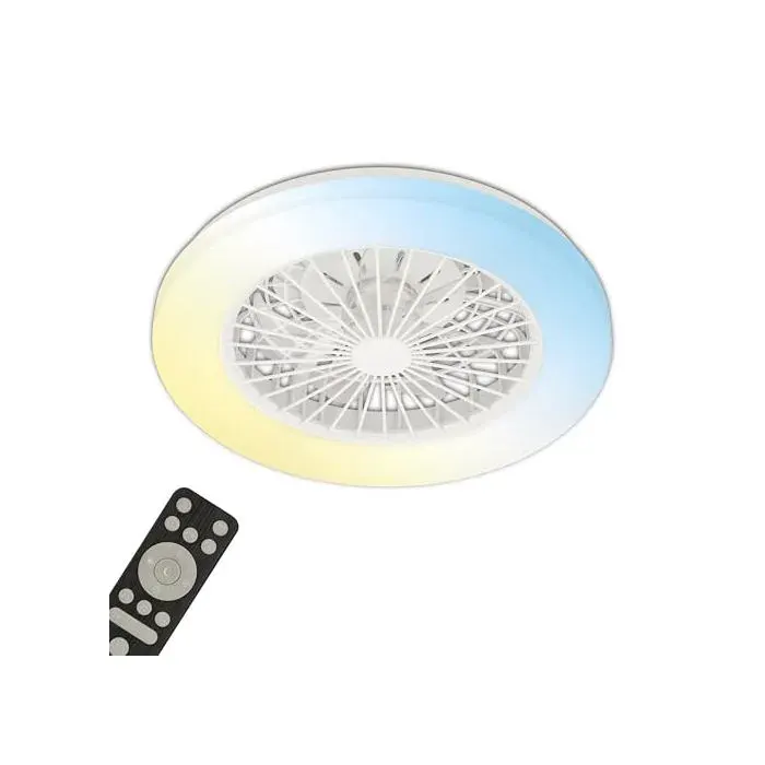 Ventilateur de plafond - BRILONER - Modèle LED - 5 vitesses - CCT 3000–6500K - Télécommande IR