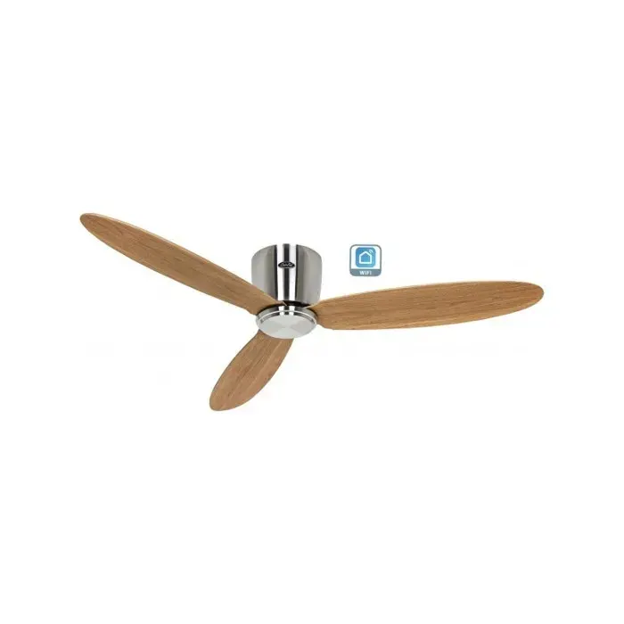 Ventilateur de plafond CasaFan 313300W ECO PLANO II 132 cm chêne naturel Wi-Fi