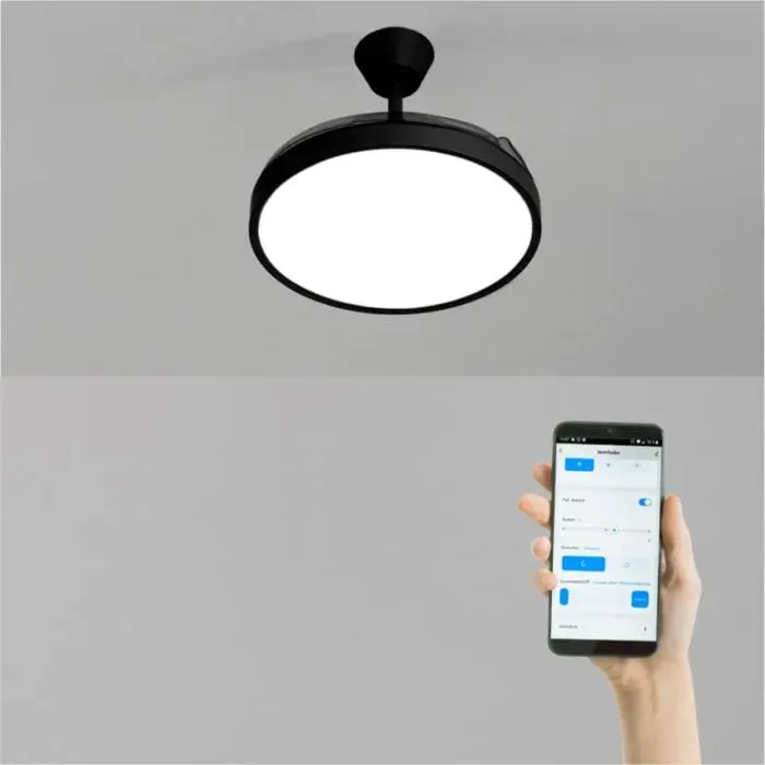 Ventilateur de plafond - Create - Avec lumière - Pales rétractables - LED 3 températures