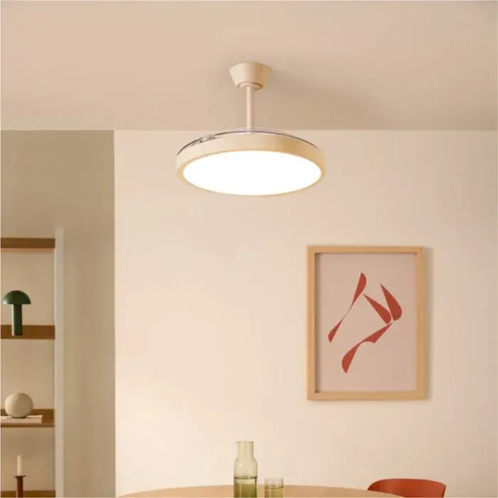 Ventilateur de plafond - Create - Avec lumière - Pales rétractables - LED 3 températures