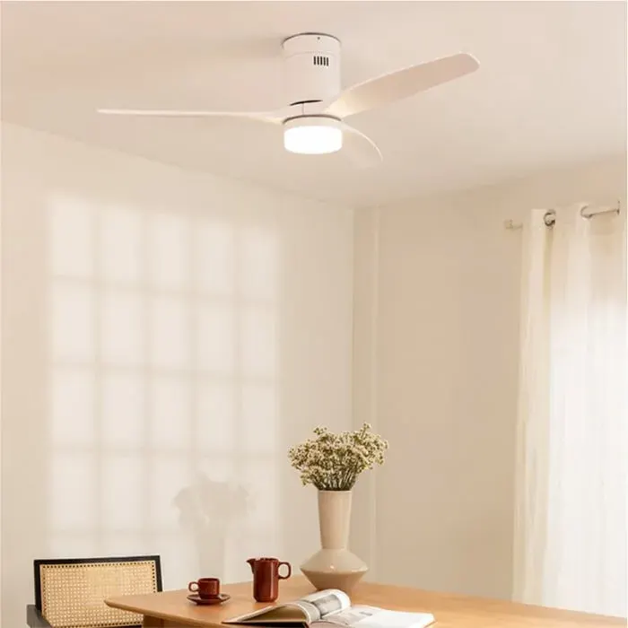 Ventilateur de plafond - Create - Avec lumière - Silencieux - Ø132cm - Télécommande — coloris Blanche