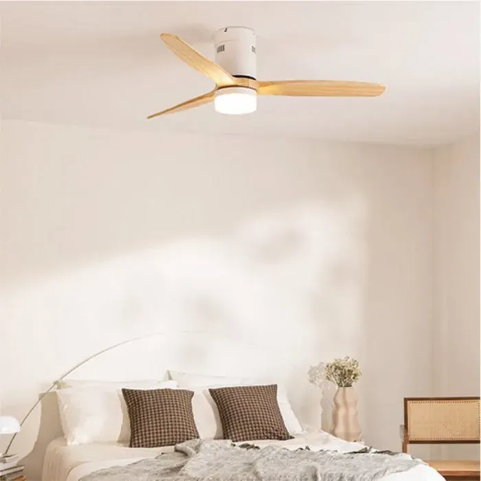 Ventilateur de plafond - Create - Avec lumière - Silencieux - Fonction été/hiver - Télécommande — coloris Blanc