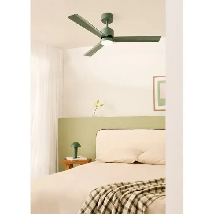 Ventilateur de plafond - Create - Avec lumière - Silencieux - LED - Vert sauge