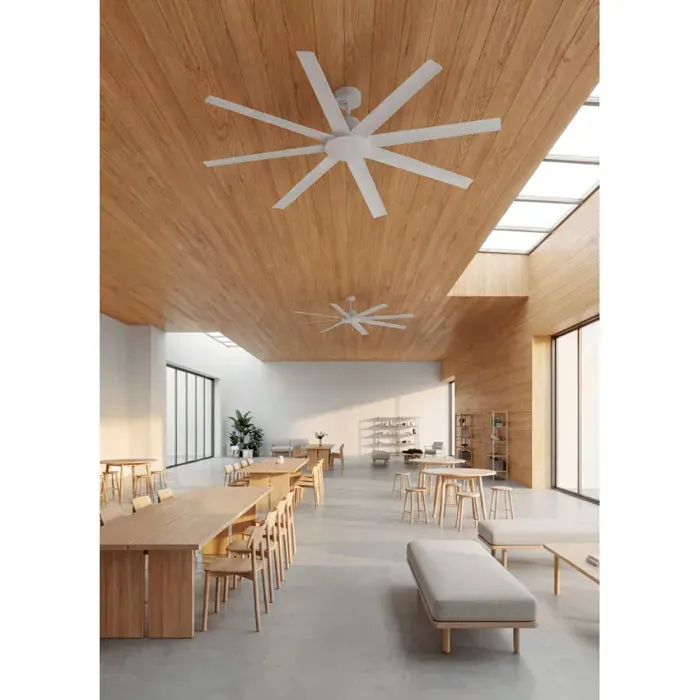 Ventilateur de plafond - Create - Sans lumière - Silencieux - Fonction été/hiver - Blanc