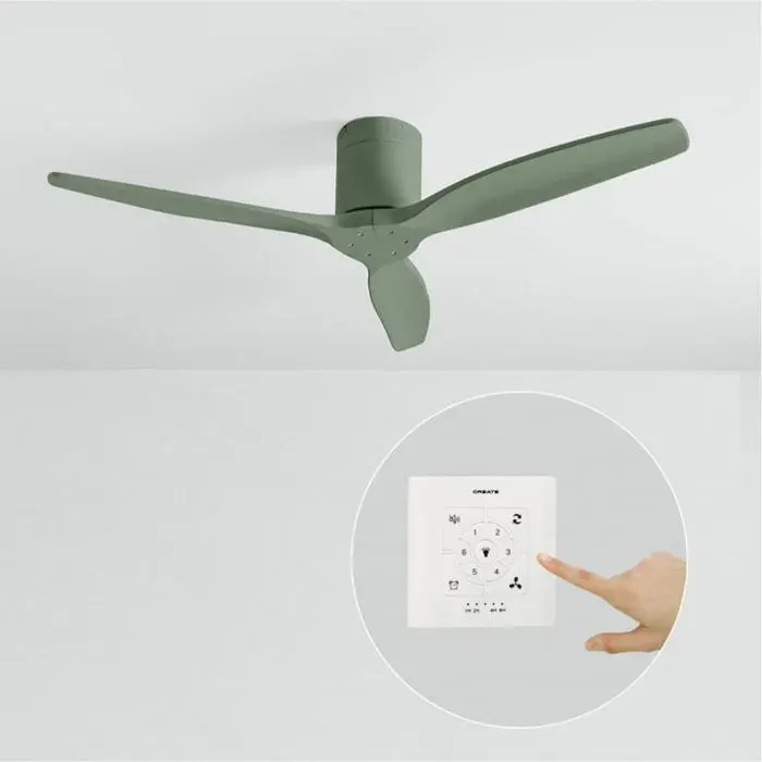 Ventilateur de plafond - Create - Sans lumière - Vert sauge - Ø132cm - Fonction été/hiver