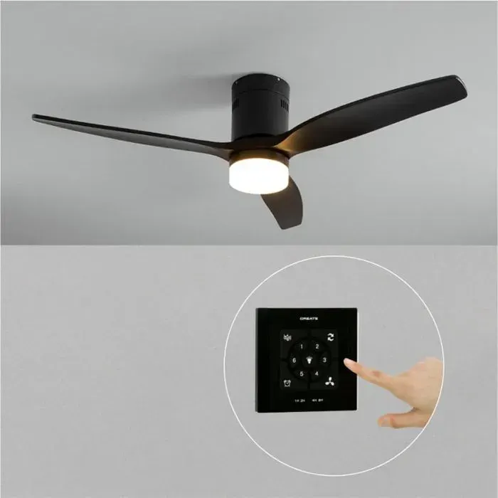 Ventilateur de plafond - Create - WIND CALM NATURAL WOOD - Silencieux - Bois - LED 18W