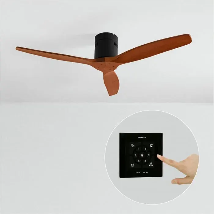 Ventilateur de plafond - Create - WIND CALM NATURAL WOOD - Silencieux - Bois - LED