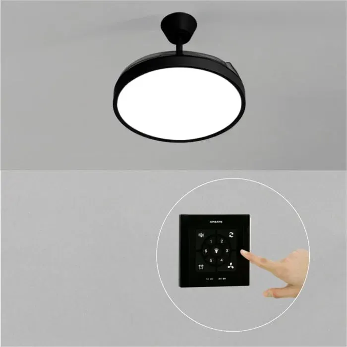 Ventilateur de plafond - Create - WIND CLEAR STUDIO - Silencieux - Pales rétractables - LED