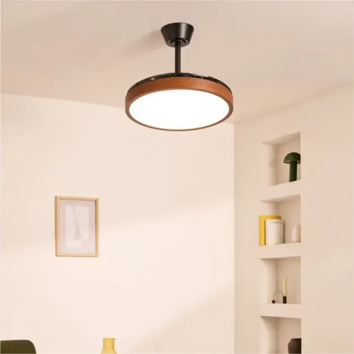 Ventilateur de plafond - Create - WIND CLEAR STUDIO - Silencieux - Pales rétractables - LED