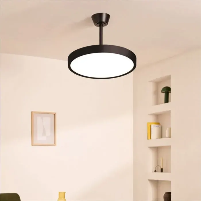 Ventilateur de plafond - Create - WIND CLEAR STUDIO - Silencieux - Pales rétractables - LED