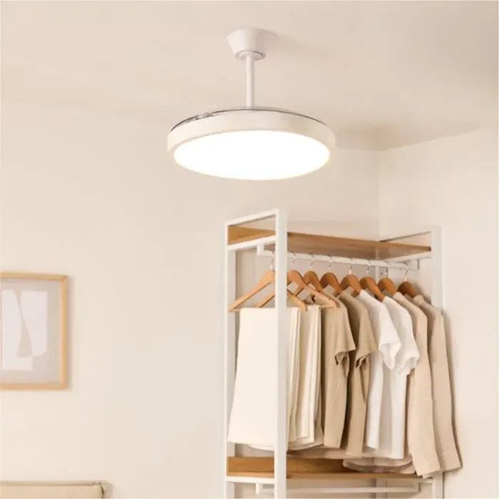 Ventilateur de plafond - Create - WIND CLEAR STUDIO - Silencieux - Pales rétractables - LED