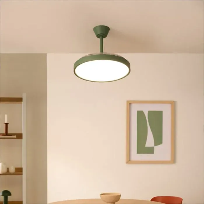 Ventilateur de plafond - Create - Wind Clear Studio - Silencieux - Pales rétractables - LED