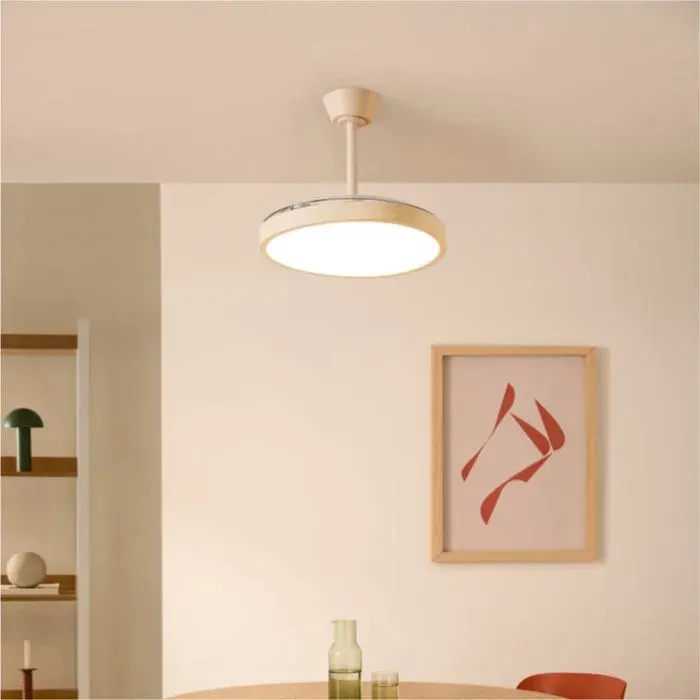 Ventilateur de plafond - Create - WIND CLEAR STUDIO - Silencieux - Pales rétractables - LED