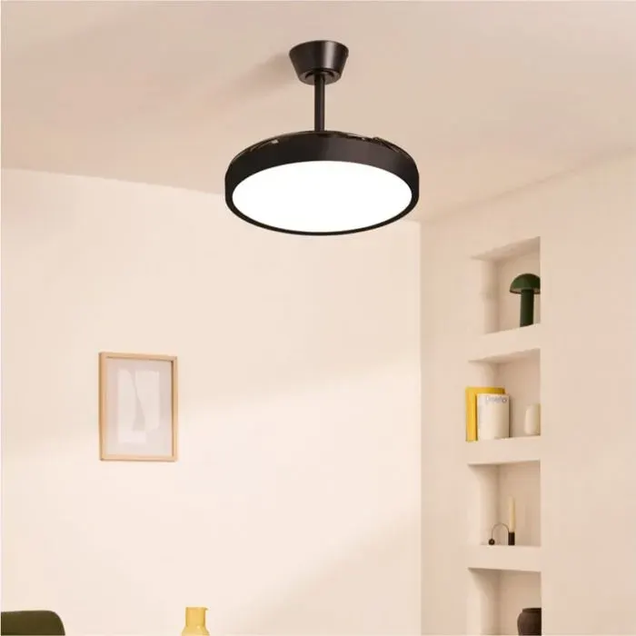 Ventilateur de plafond - Create - WIND CLEAR STUDIO - Silencieux - Pales rétractables - LED