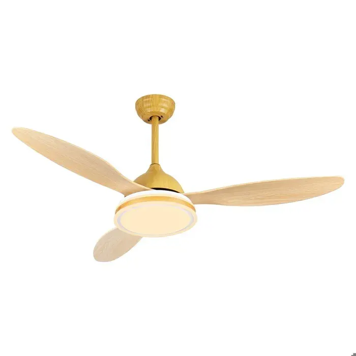 Ventilateur de plafond DC LED 132CM 35W 22W télécommande 6 vitesses 3 couleurs réversible minuterie moderne salon chambre silencieux