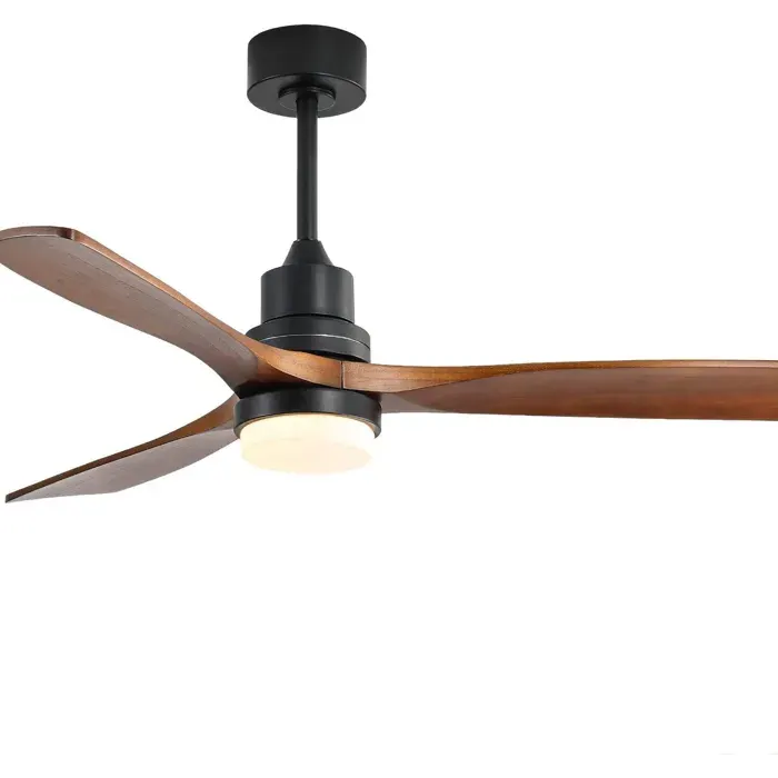 Ventilateur de plafond de 132 cm avec éclairage6 vitessestélécommande et moteur à courant continu réversible et économe en énergie