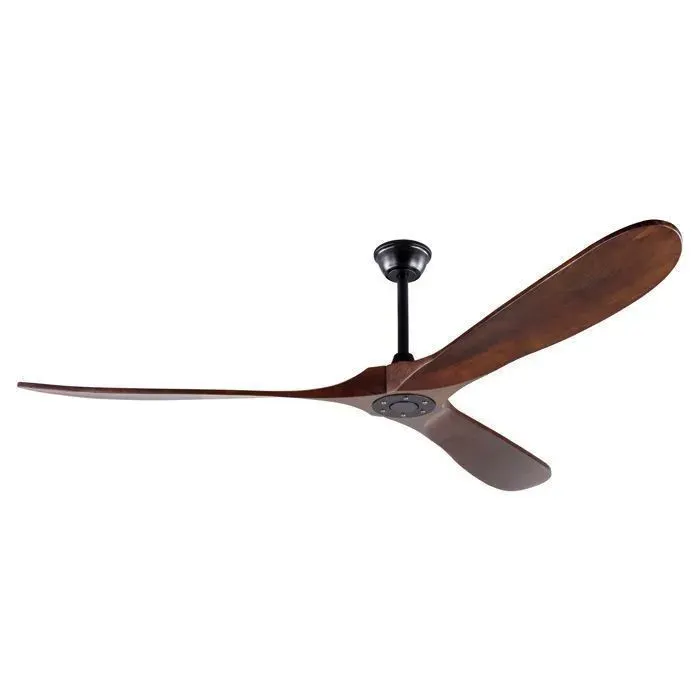 Ventilateur de plafond de sans éclairage 178cm-EDENDIRECT- grand ventilateur en bois avec télécommande pour terrasse 6 vitesses