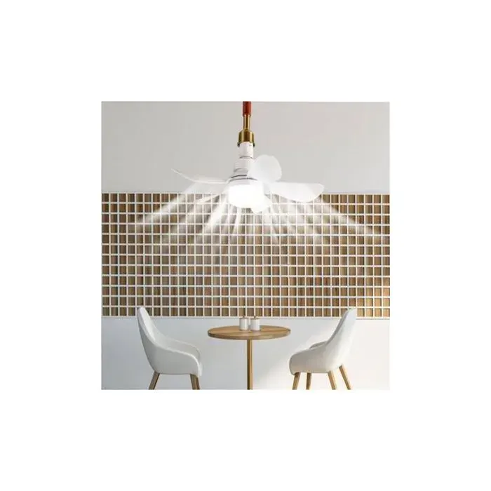 Ventilateur de plafond encastré compact à cinq pales de 40 cm flux dair réversible 3 températures de couleur sélectionnables et